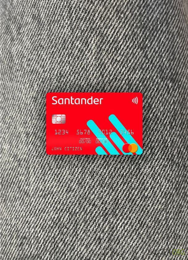 USA Santander Bank mastercard photolook ,